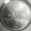 Strieborná minca 1996 Zubačka 200 Sk - BK - 0/0