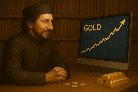 Graf vývoje cen zlata