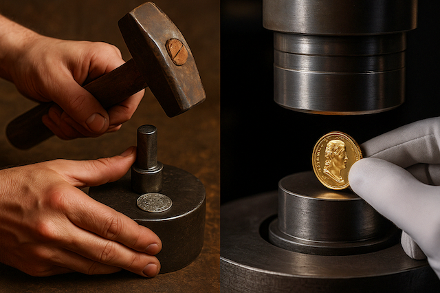 Jak se razí mince dnes a jak vypadala ražba ve středověku?