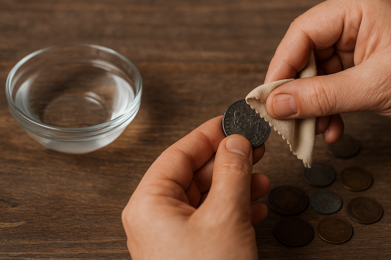 Jak vyčistit mince - rady a varování