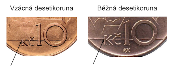 Jak poznat vzácnou desetikorunu 1993
