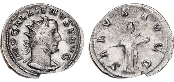 Gallienus, billonový antoninián, Viminacium