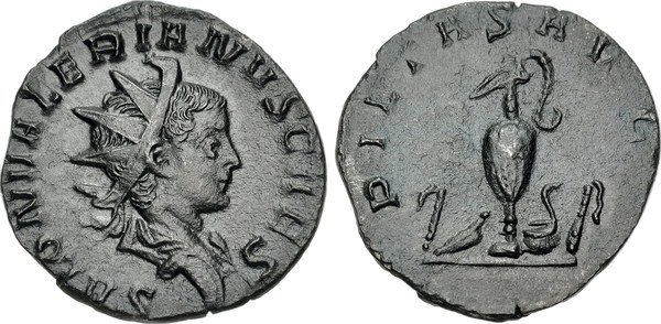 Antoninián Salonina jako caesara s opisem SALON VALERIANVS CAES