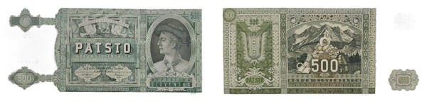 Slovensko, bankovka 500 korun slovenských 1941, Slovenská národná banka