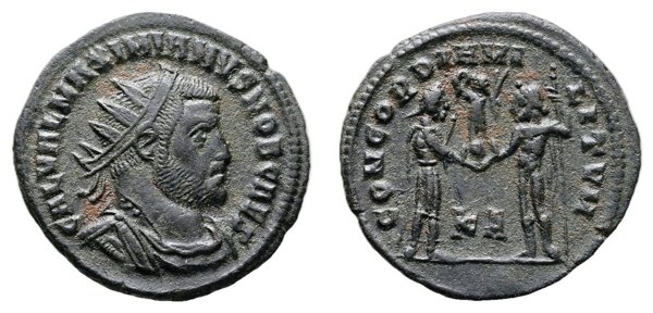 Římská říše, Galerius jako caesar, poreformní radiát, mincovna Kyzikos, 293–305