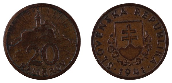 Slovenský štát, 20 halierov 1941, Nitranský hrad