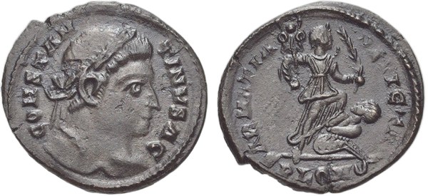 Konstantin I. Veliký, nummus SARMATIA DEVICTA, Londinium 323–324