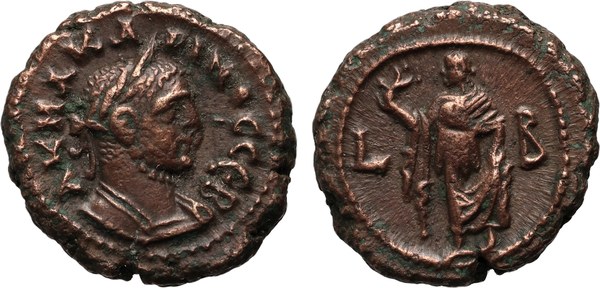 Carinus, tetradrachma z Alexandrie, 2. rok vlády (284/285)