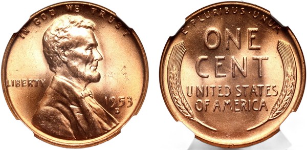 USA – 1 cent 1953 D, Denver