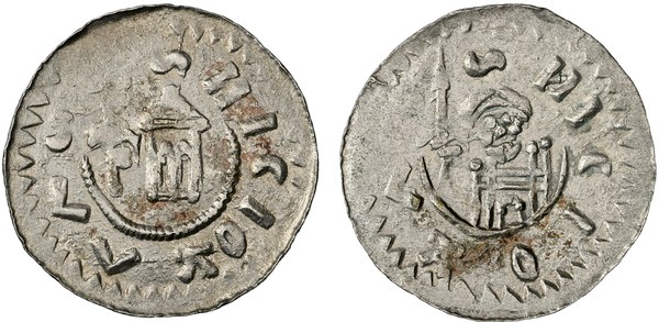 Morava, Litold Znojemský, stříbrný denár, Znojmo 1100–1112, Cach 412