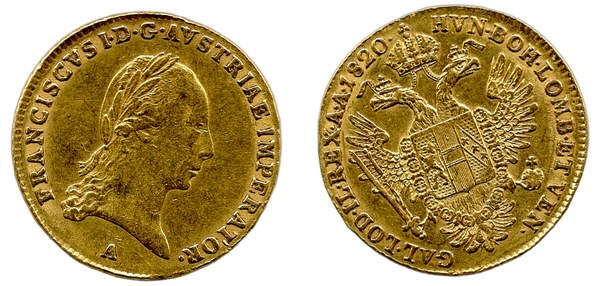 Dukát Františka I. Rakouského 1820, Vídeň