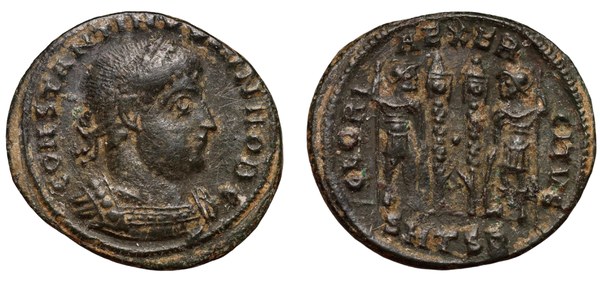 Konstantin II. – follis, Thessalonica