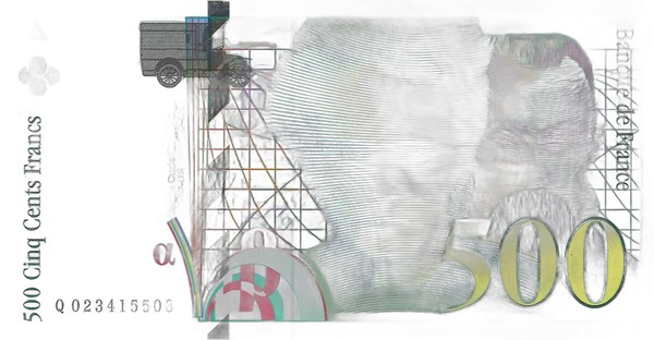 Francie, 500 franků, Banque de France, Marie a Pierre Curieovi
