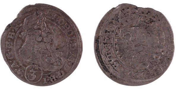3 krejcar Leopolda I. 1679, Brieg