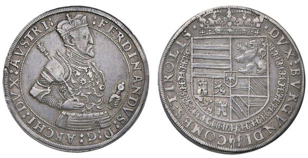 Tolar arcivévody Ferdinanda II. Tyrolského bez letopočtu, Hall