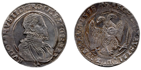Tolar Rudolfa II. 1598, Kutná Hora