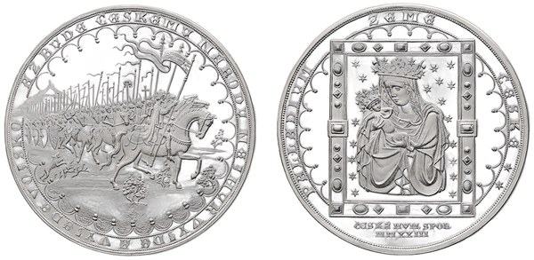 Pamětní dvoutolarová medaile Palladium země české