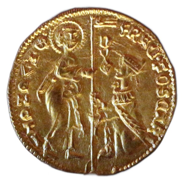 Zlatý dukát (zecchino) dóžete Francesca Foscariho, Benátky 1423–1457