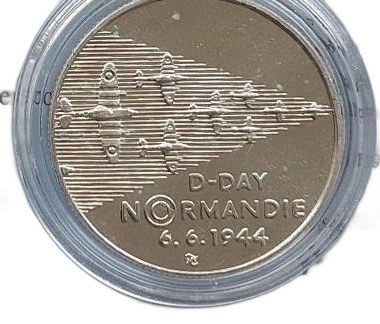 Česká republika, 200 Kč 1994, 50. výročí vylodění spojenců v Normandii, rub