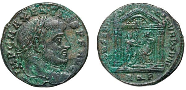 Římská říše - Follis Maxentius Aquilea