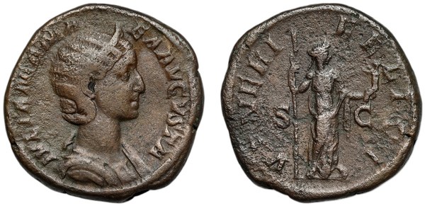 Julia Mamaea – sesterc, Řím / Venuše 222–235 n. l.