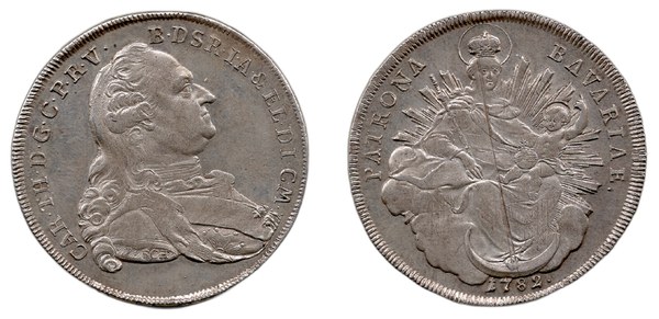Tolar Karla Teodora1782, portrét a bavorská Madona