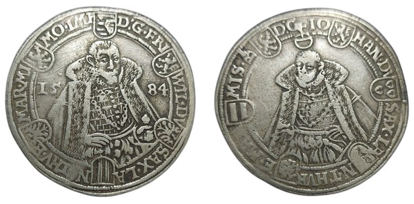 Tolar 1584, Sasko-Weimar (starší linie) Friedrich Wilhelm a Johann