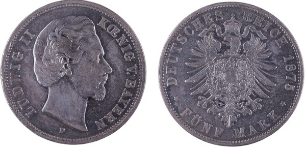 Bavorsko, Ludvík II., 5 marek 1875 D
