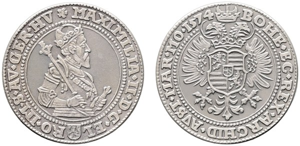 Replika tolaru Maxmiliána II., Čechy 1574
