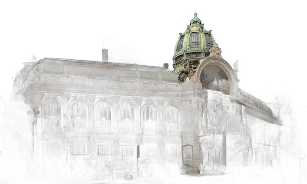 Obecní dům v Praze, kde má Pražská mincovna prodejní galerii