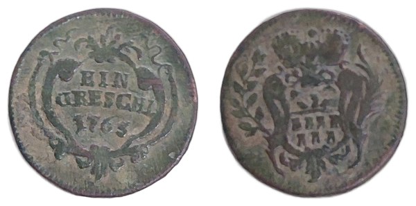 Sedmihradsko, měděná grešle 1765, Marie Terezie