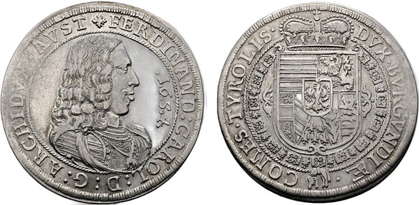 Tolar arcivévody Ferdinanda Karla Tyrolského 1654, Hall