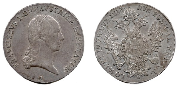 Konvenční tolar Františka I. Rakouského 1815 A, Vídeň