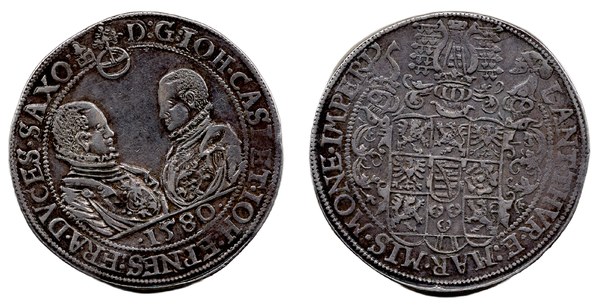 Tolar Jana Kazimíra a Jana Arnošta Saských 1580, Saalfeld