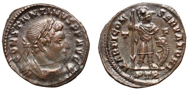 Follis Konstantina I. Velikého s Martem, Trevír