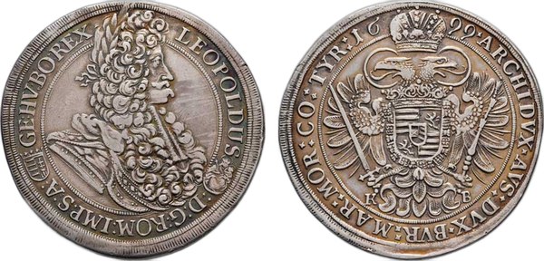 Tolar Leopolda I. Habsburského 1699 K–B, Kremnice