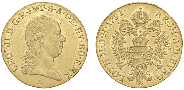 Dukát Leopolda II. 1791 A, Vídeň