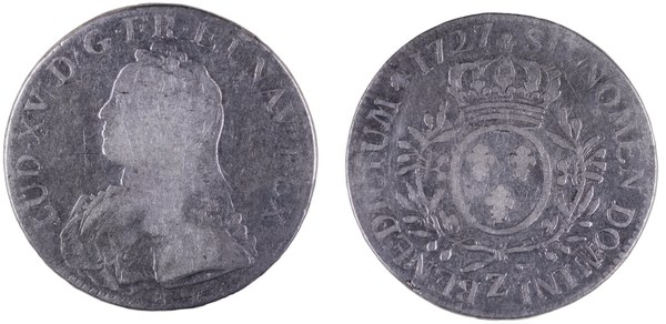 Écu Ludvíka XV. 1727 Z, Grenoble