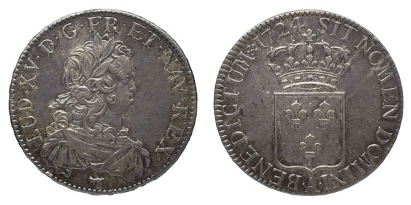 Écu Ludvíka XV. 1724, Paříž
