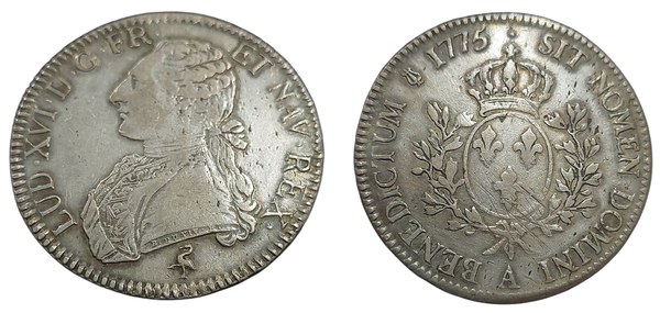 Écu Ludvíka XVI. 1775 A, Paříž