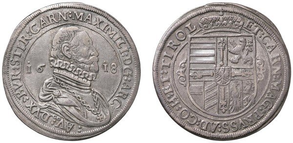 Tolar arcivévody Maxmiliána III. Habsburského, Hall 1618