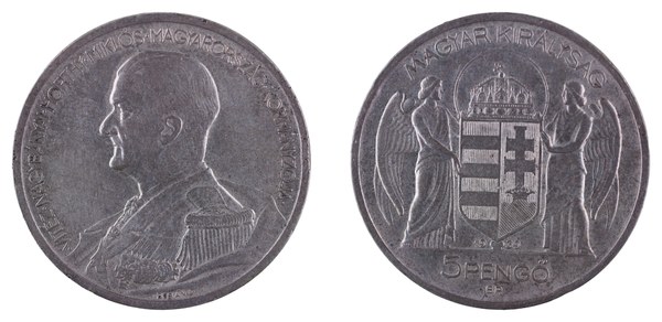 Maďarsko, 5 pengő 1939, Miklós Horthy, Budapešť