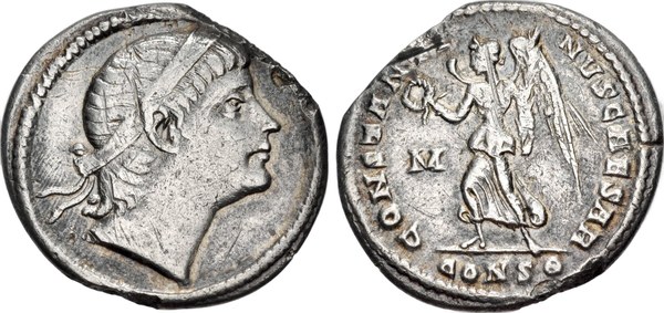 Římská říše, Konstantin II. jako caesar, siliqua, Konstantinopol 333–334