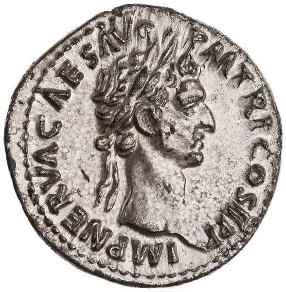 Nerva, denár 96 n. l., Řím, líc