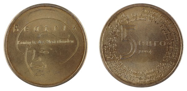 Nizozemsko, 5 eur 2004, rozšíření Evropské unie, královna Beatrix