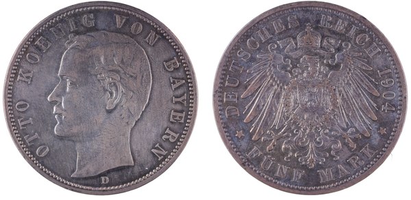 Bavorsko, Otto I., 5 marek 1904 D, Mnichov