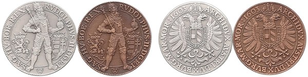 Rudolf II. – replika tolaru, Čechy 1603