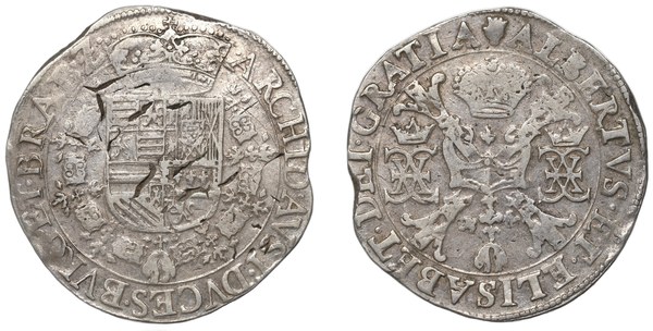Albrecht VII. a Isabela Klára Evženie – patagon, španělské Nizozemí