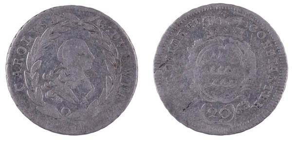 Württembersko – 20 krejcar 1763, Karel Evžen Württemberský, Stuttgart