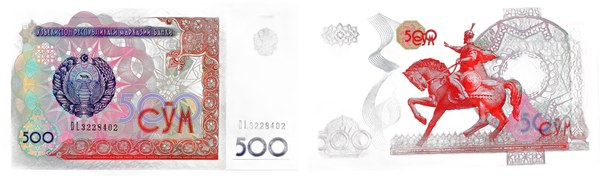 Uzbecká bankovka 500 sumů 1999